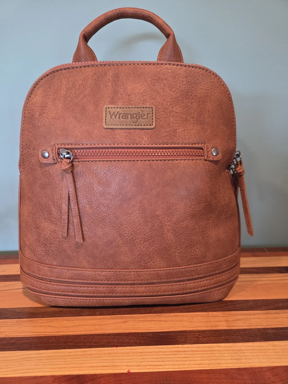 Wrangler Small Brown Backpack Purse (New Without Tags)